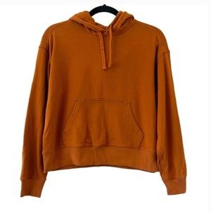 Everlane Burnt Orange Hoodie Sweatshirt, Small